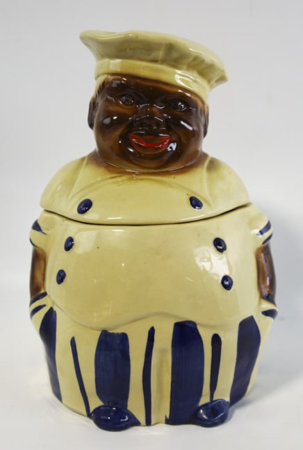 1940's National Silver Co. Black Chef Cookie Jar (1 of 13)