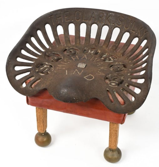 Vintage The Clark Sulky  St. Jo Cast Iron Seat (1 of 9)