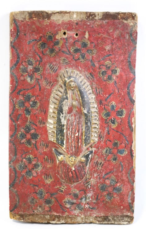 C. 1800 Small Wood Painted Retablo (1 of 11)