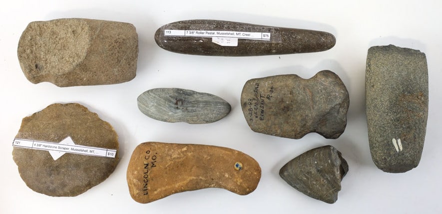 Lot Of 8 Native American Tools (1 of 5)