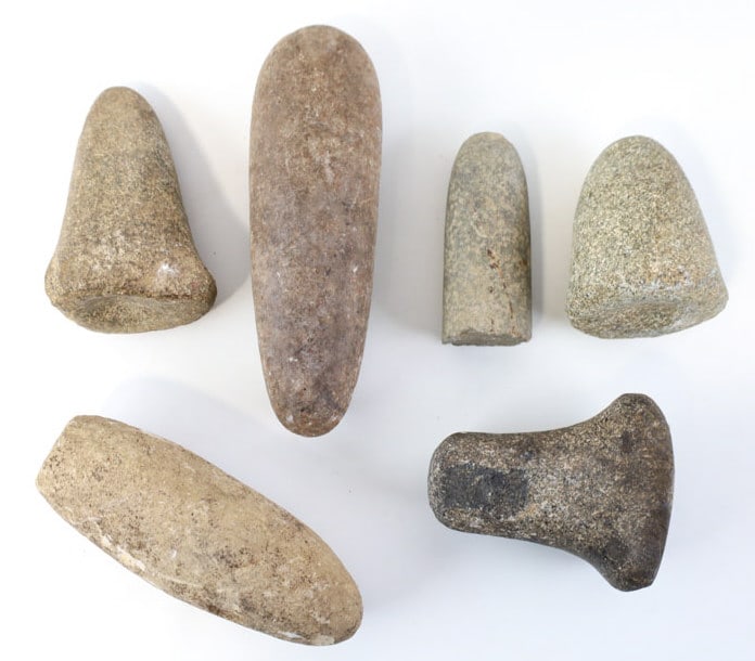 Lot Of 6 Large Native American Tools (1 of 4)