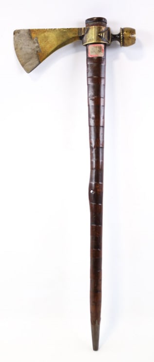 Native American Brass Head Iron Bit Pipe Tomahawk (1 of 9)