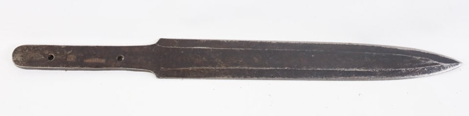 Antique Hudson Bay Montreal Lance Blade: Antique Hudson Bay Montreal Canada lance blade Blade is hallmarked and measures 12.5" long overall, blade measure 8.75" long.