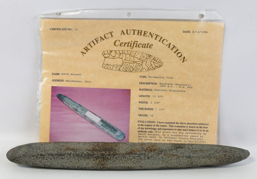 Giant Native American Ceremonial Pick/Celt (1 of 6)