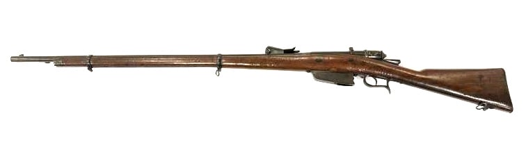 Vetterli Model 1870 6.5x52mm Bolt Action Rifle: Vetterli Model 1870 6.5x52mm Bolt Action Rifle. This Italian Rifle is in fair battle used condition with a 33.85 inch barrel. Rifle is dated 1873, SN: D3518