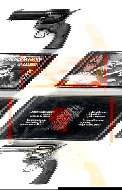 2 Denix Bka98 Replica Revolvers In Boxes. Auction