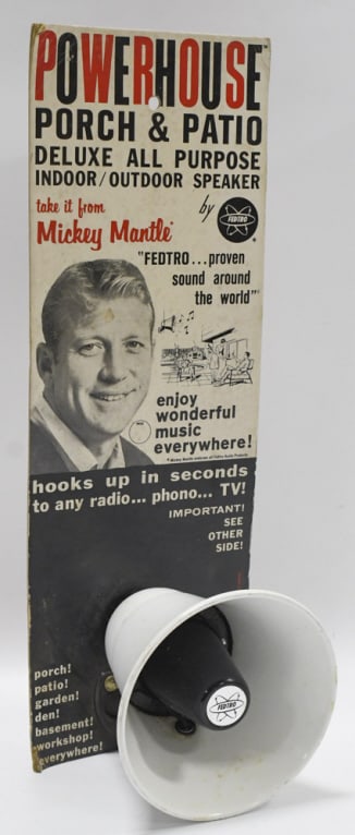 1960s Mickey Mantle Fedtro Speaker Store Display (1 of 9)