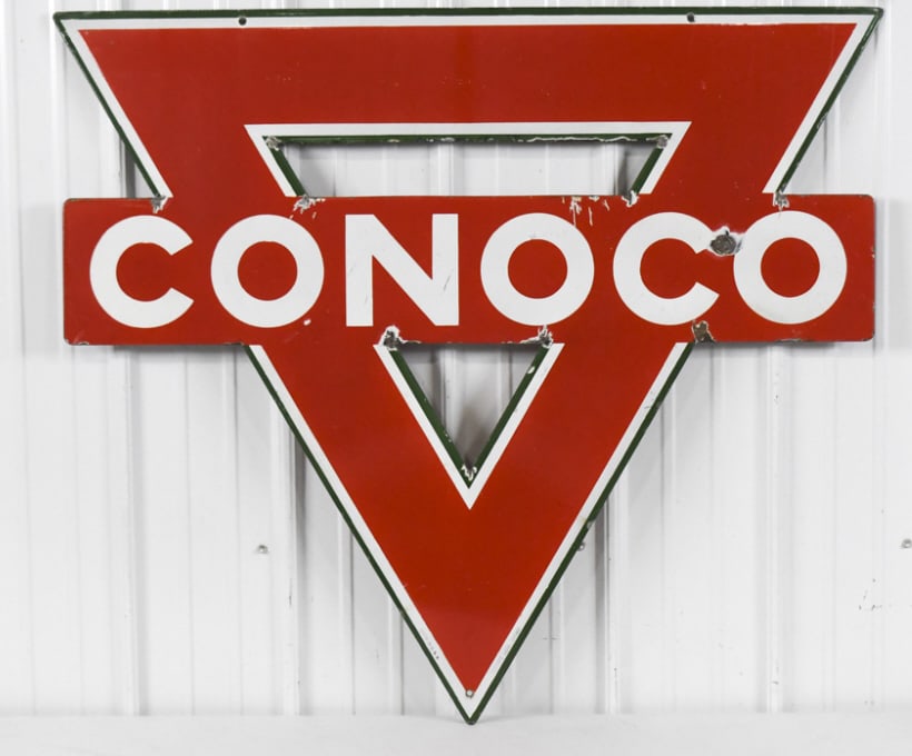 Vintage DSP CONOCO Service Station Die Cut Sign (1 of 11)