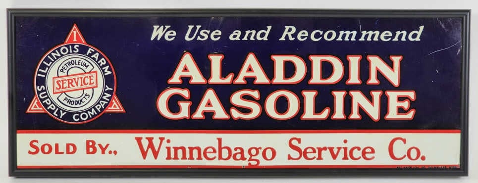 SST Illinois Farm Supply Aladdin Gasoline Sign (1 of 6)