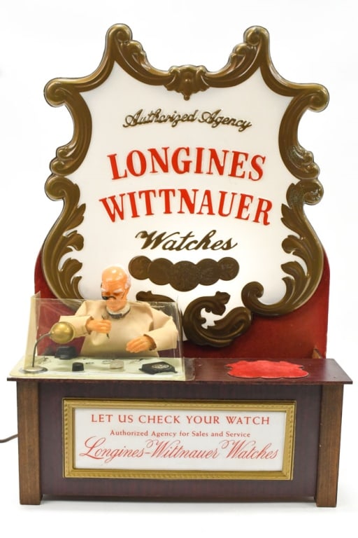 Vintage Longines Wittnauer Watches Motorized Sign (1 of 16)