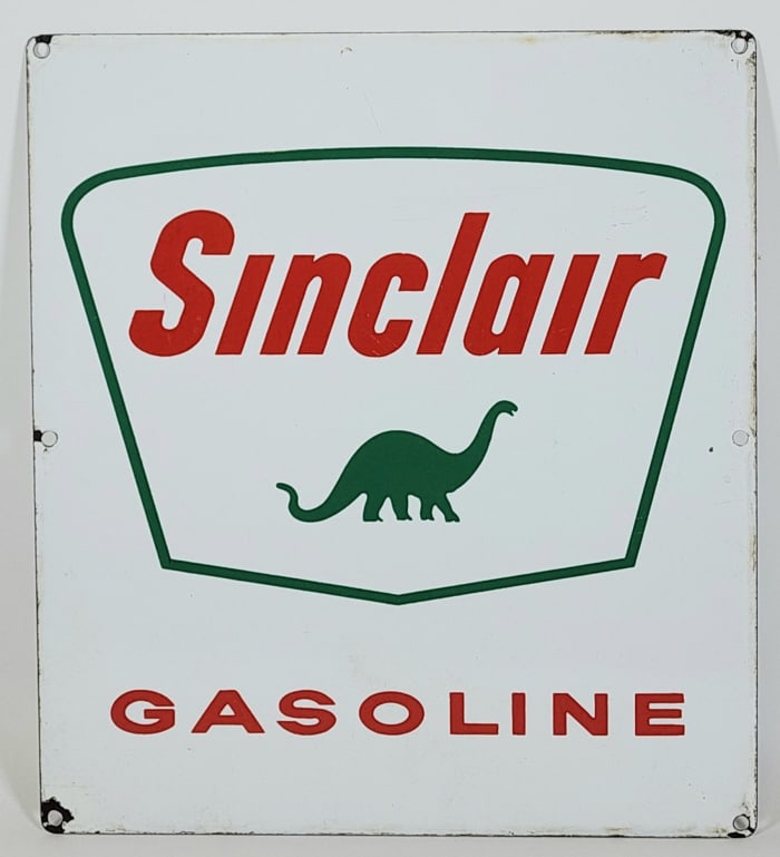 Sinclair Gasoline Porcelain Pump Sign (1 of 7)