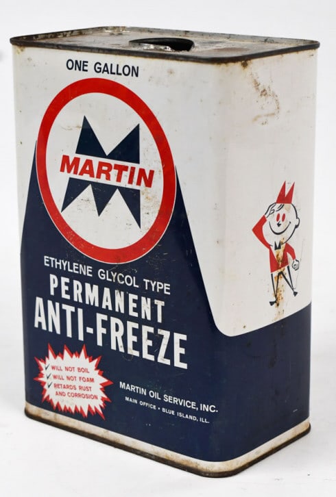 Vintage Martin Anti-Freeze One Gallon Can (1 of 9)