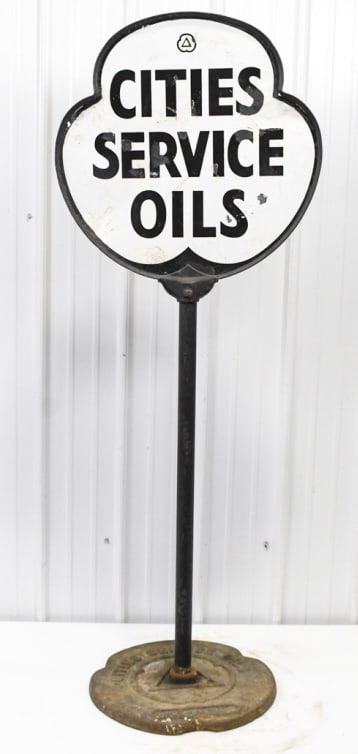 Vintage DSP Cities Service Oils Curb Sign (1 of 18)