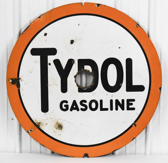 Vintage 42" DSP Tydol Gasoline Sign (1 of 16)