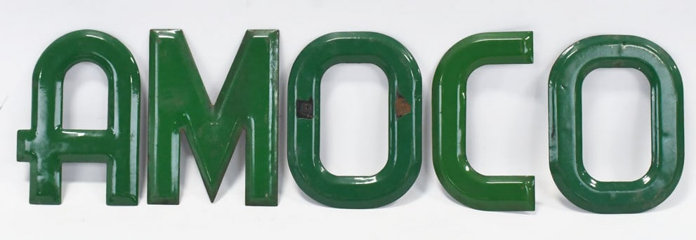 Vintage SSP AMOCO Service Station Letters Sign (1 of 8)