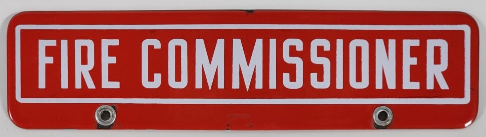 SSP Fire Commissioner Sign 3in x 12in (1 of 4)