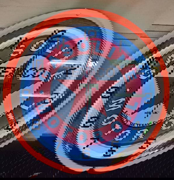 Custom Texaco Neon Clock Auction