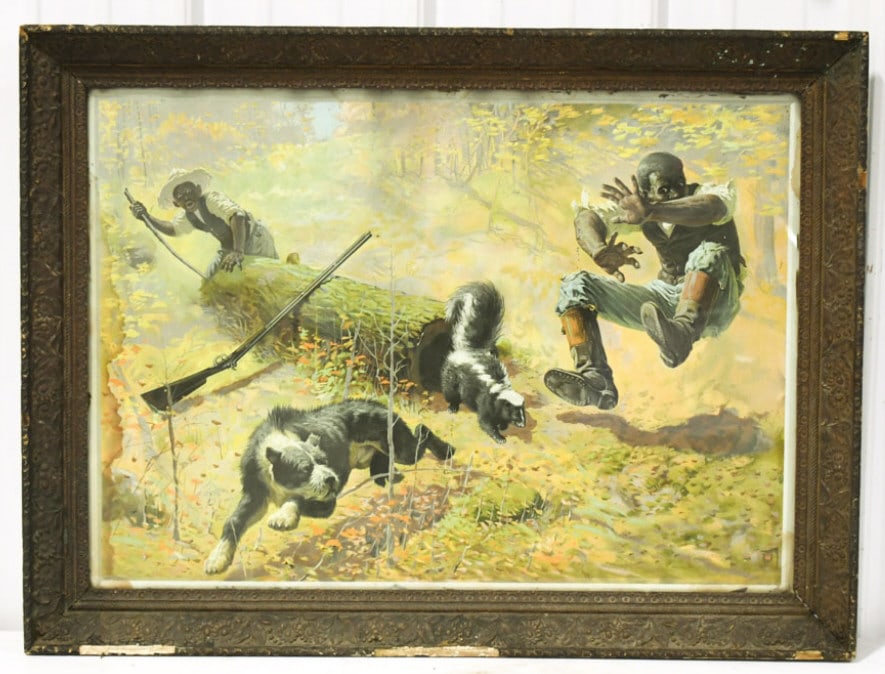 Early Winchester Rifles Black Americana Lithograph (1 of 16)