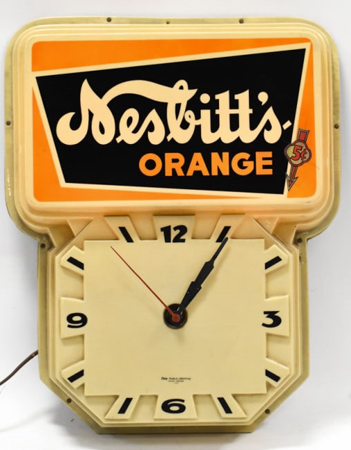 Vintage Nessbitt's Orange Soda Lighted Clock (1 of 11)