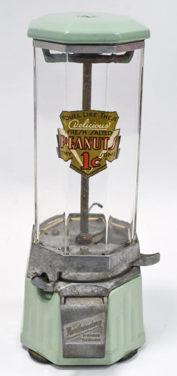 Vintage 1 Cents  Northwestern Countertop Peanut Vendor (1 of 7)