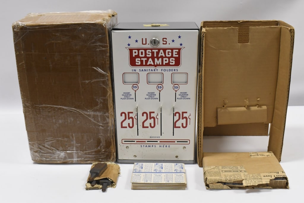 NOS Vintage 25 Cents US Postage Stamp Vendor (1 of 11)