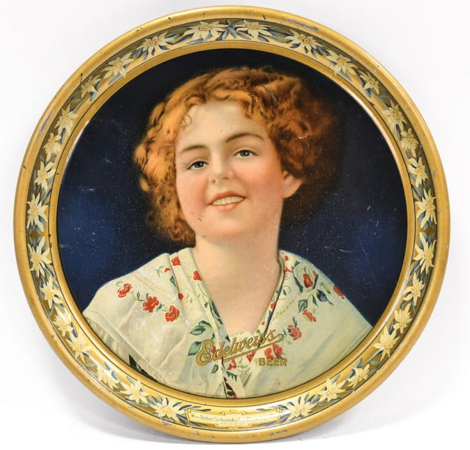 Early Schoenhofen Edelweiss Beer Adv Tray (1 of 7)