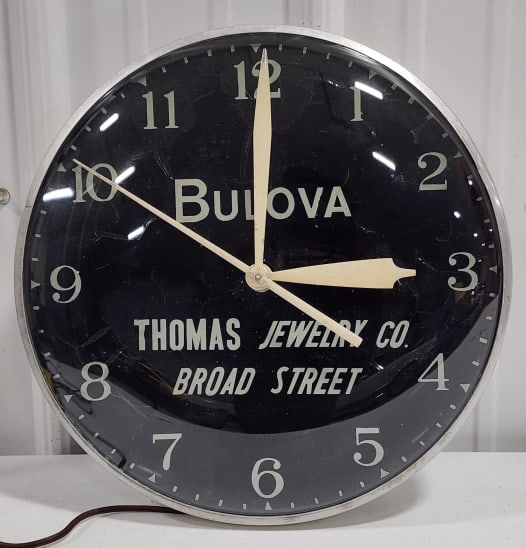 Unmarked Swihart Bulova Jewelry Advertising Clock (1 of 10)