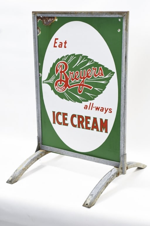 Vintage DSP Breyers Ice Cream Curb Sign (1 of 10)
