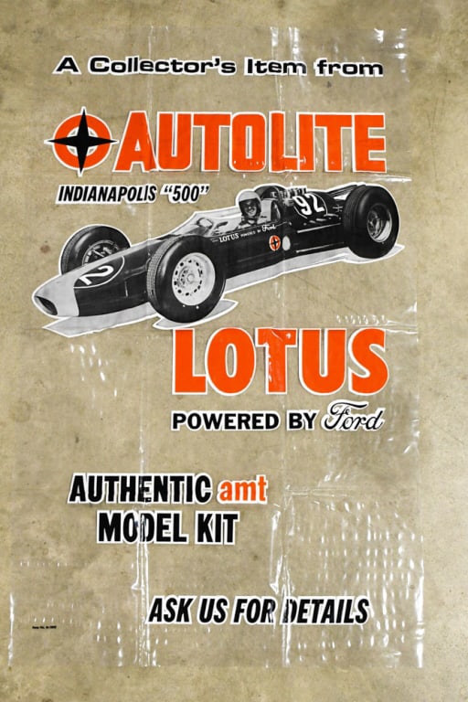 1960s Indy 500 No.92 Lotus AMT Model Kit Poster (1 of 10)
