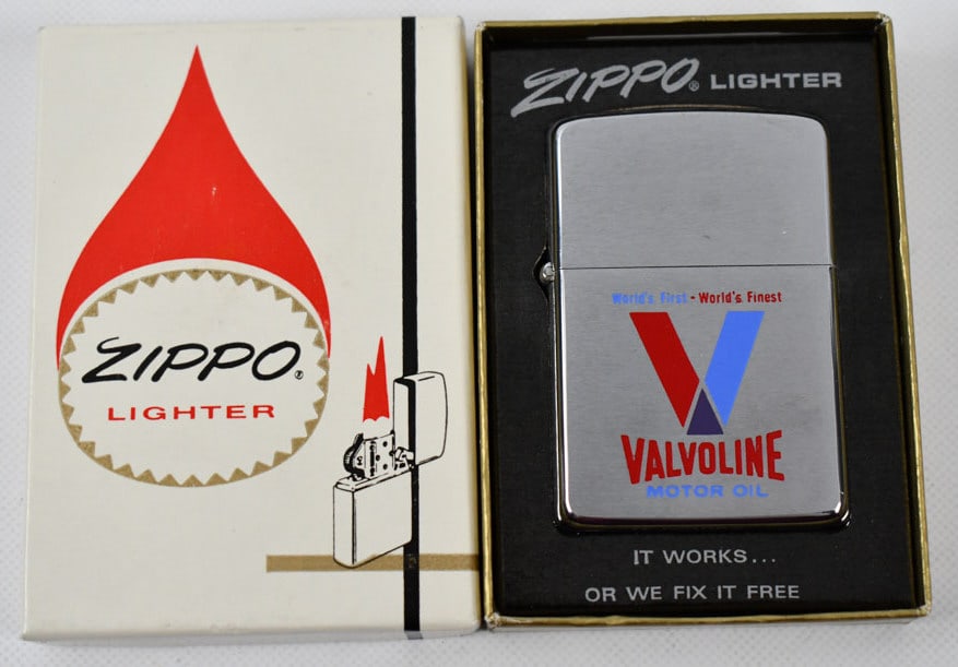Bobby Unser's Valvoline Zippo Cigarette Lighter (1 of 5)