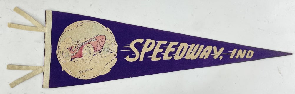 1930s-40s Indianapolis Speedway Auto Race Pennant (1 of 6)