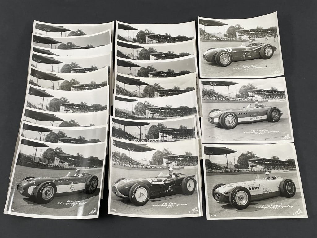 (19) Vintage 1955 Indianapolis 500 8x10 Photos (1 of 19)