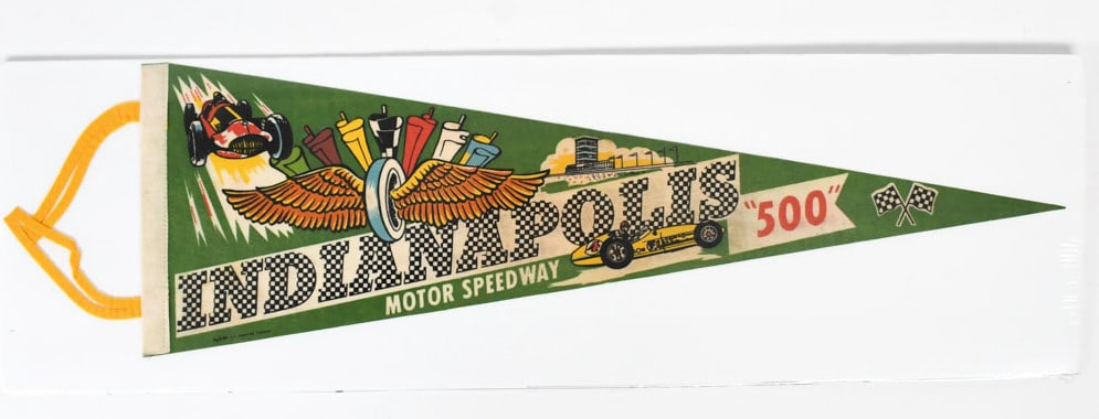 Vintage Indianapolis 500 Speedway Race Pennant (1 of 5)