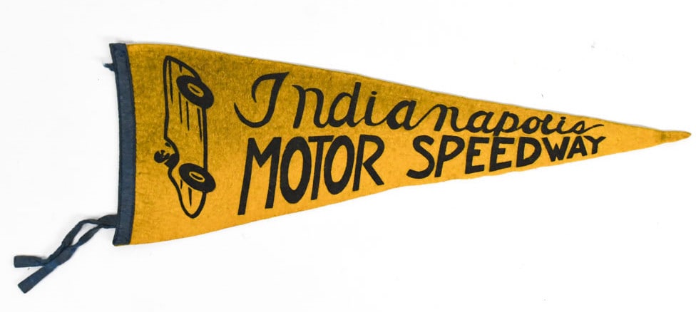 1930s-40s Indianapolis Motor Speedway Pennant (1 of 5)
