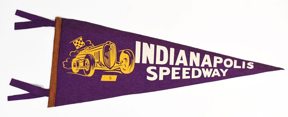 1930s Indianapolis Speedway Auto Racing Pennant (1 of 6)