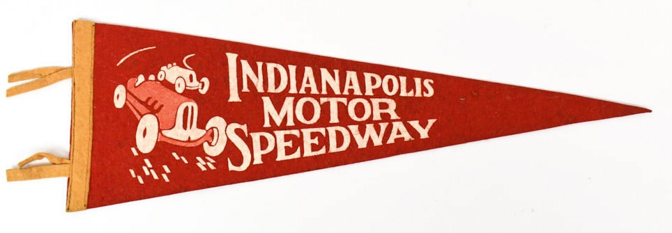 1930s-1940s Indianapolis Motor Speedway Pennant (1 of 5)