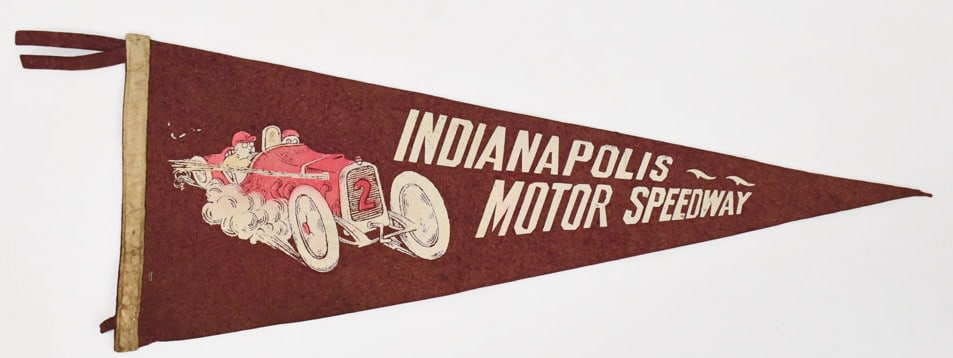 1920s Indianapolis Motor Speedway Race Pennant (1 of 6)