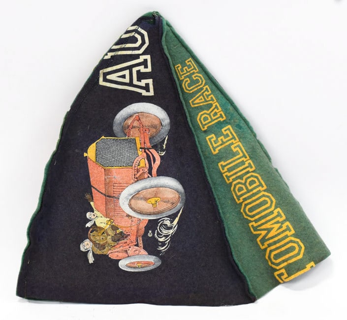 1910-1918 Automotive Racing Pennant Folk Art Hat (1 of 6)