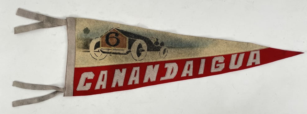 Early 1900s Canadaigua New York Auto Race Pennant (1 of 7)