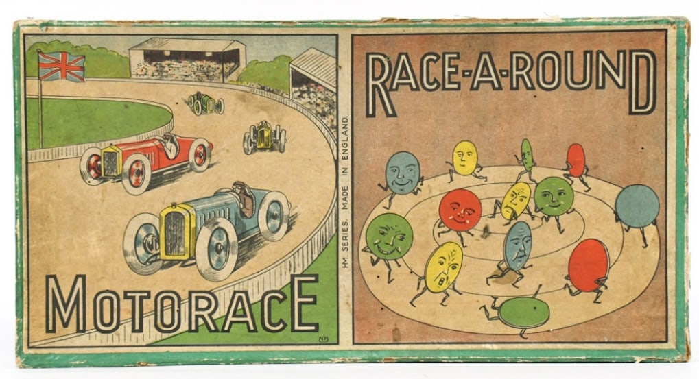 1920s-1930s Motorace Automotive Race Board Game (1 of 9)