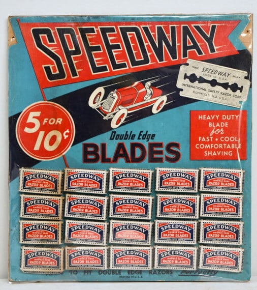 Packaged Speedway Razor Blades Display (1 of 5)