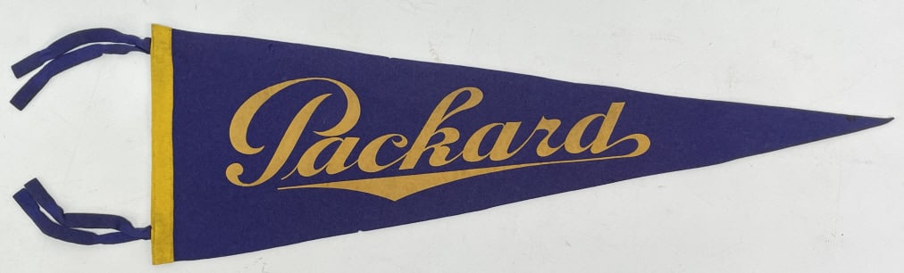 Early Packard Dealership Felt Advertising Pennant (1 of 7)