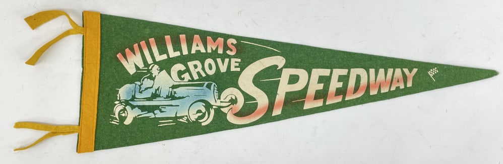 1940s Williams Grove Speedway Felt Racing Pennant (1 of 6)