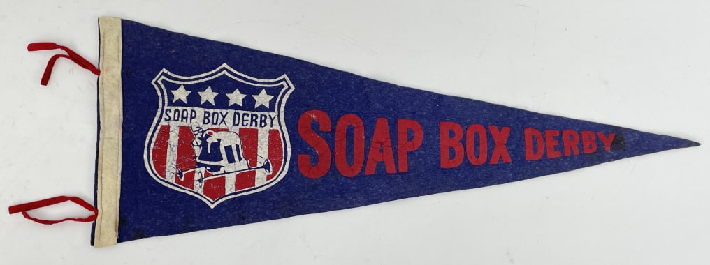 Vintage Soap Box Derby Racing Pennant (1 of 7)
