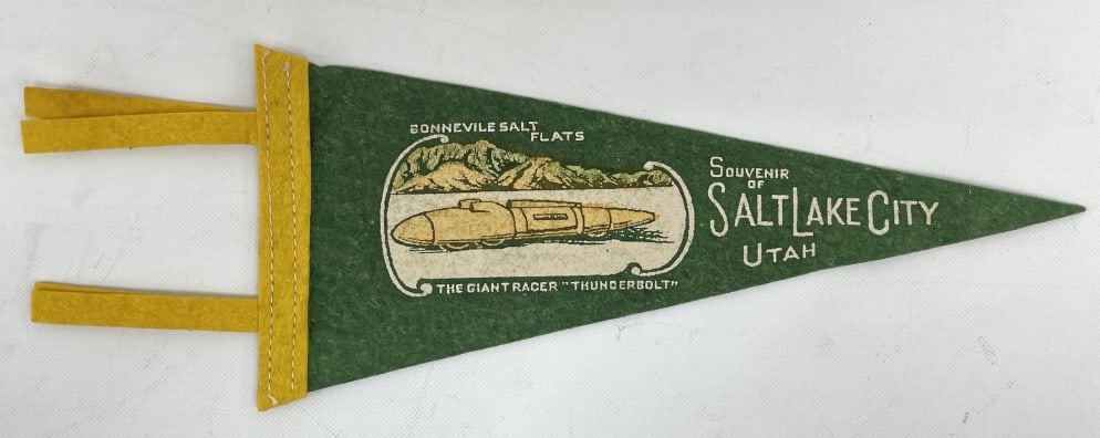 1940s Bonneville Salt Flats Speed Record Pennant (1 of 5)