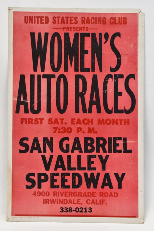 San Gabriel Valley Speedway Womens Race Poster (1 of 9)