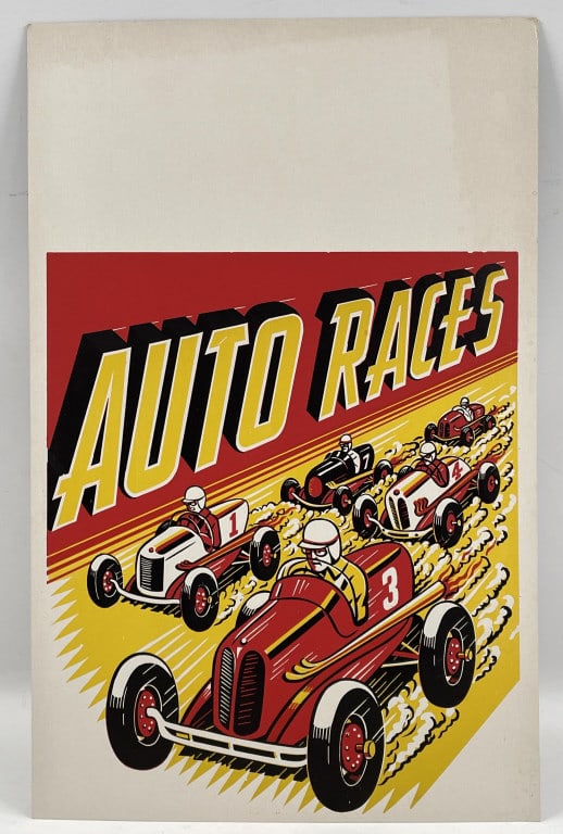 NOS Vintage Midget Auto Racing Poster (1 of 5)