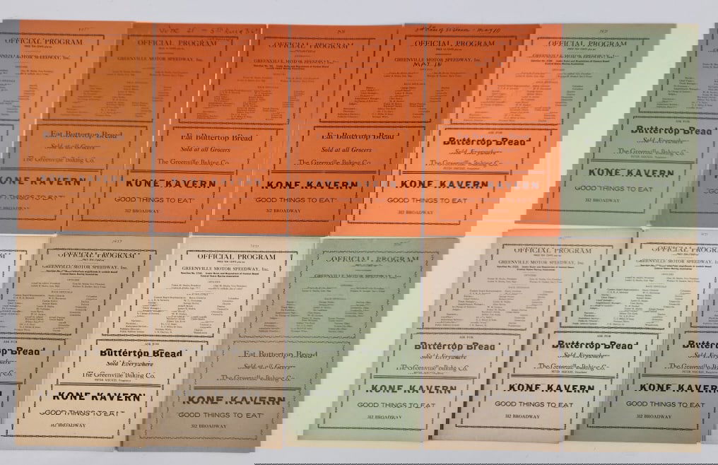 (10) 1930's Race Programs (1 of 14)