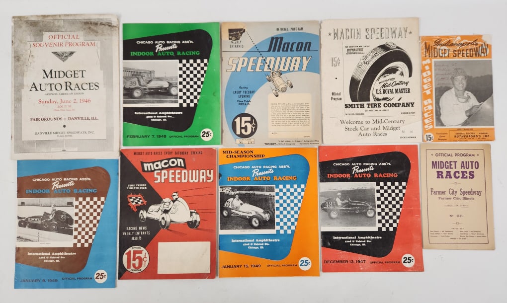 (10) 1940's / 1950's Race Programs (1 of 11)