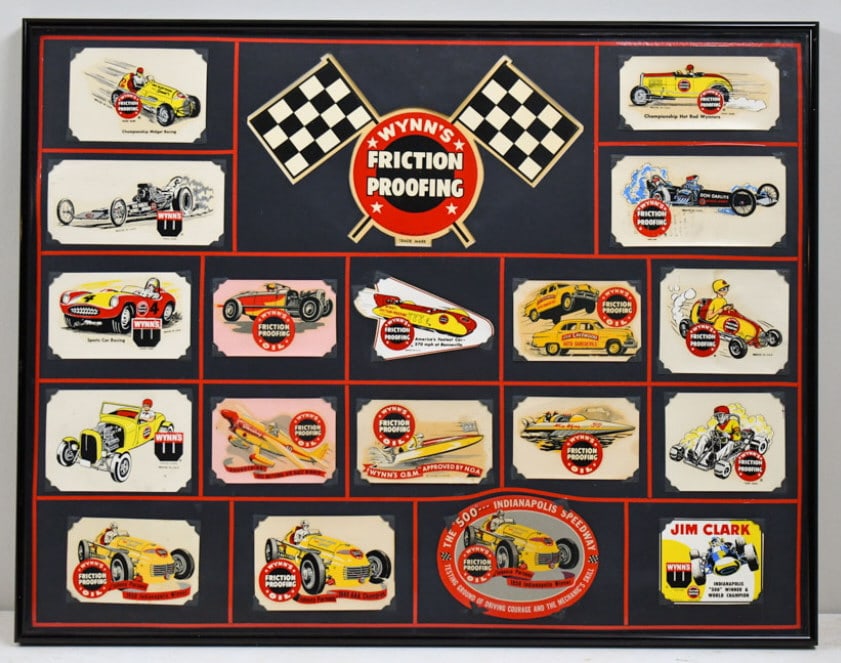 Framed Wynn's Friction Proofing Decals (1 of 8)